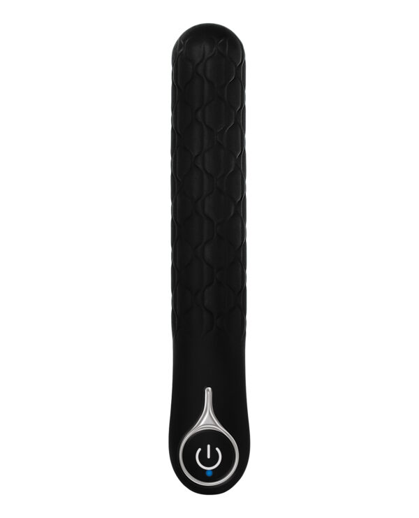 Evolved Quilted Love Rechargeable Vibrator - Black - Image 3