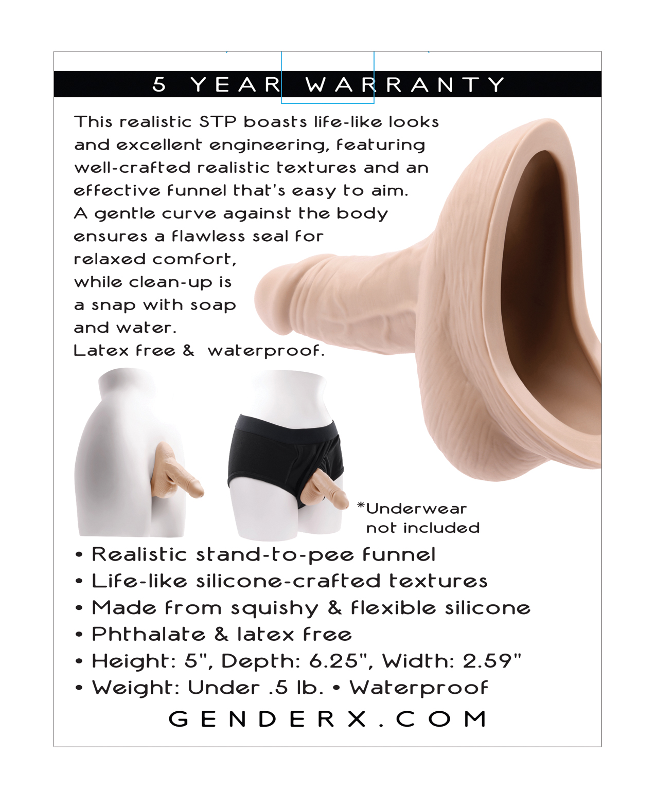 Gender X Silicone Stand To Pee - Light - Image 2