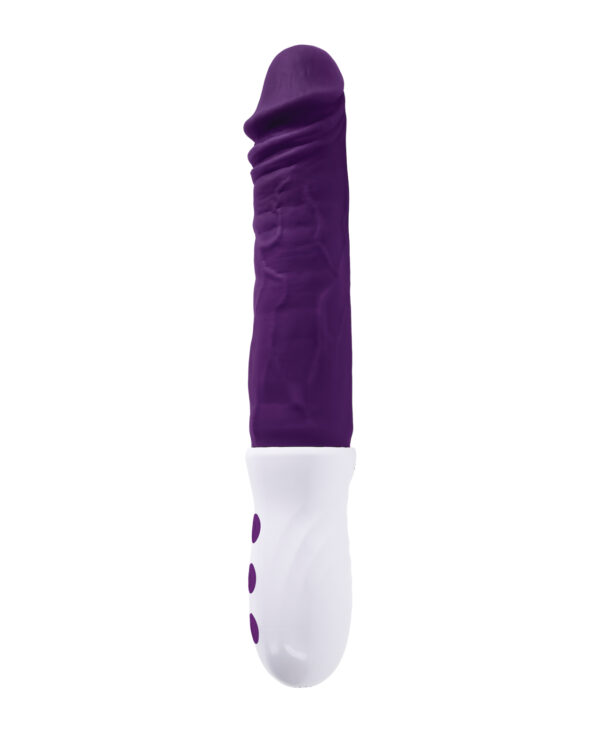 Evolved Plum Thrust Realistic Shaft Vibrator - Purple - Image 4