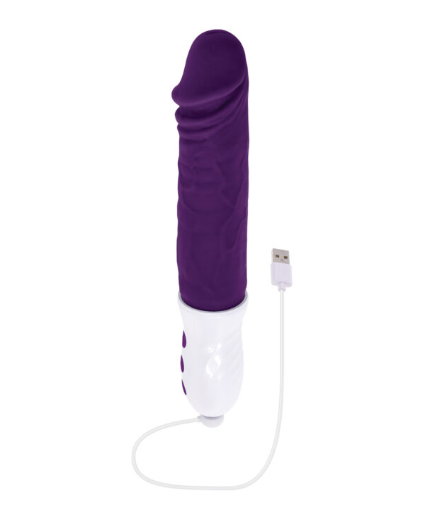 Evolved Plum Thrust Realistic Shaft Vibrator - Purple - Image 5