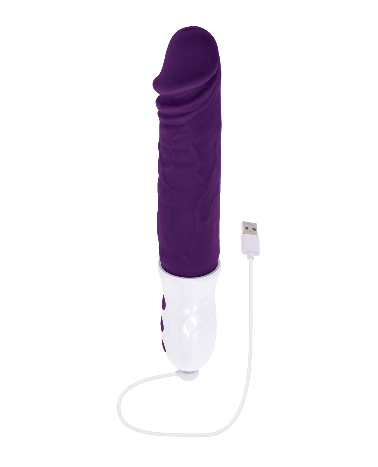 Evolved Plum Thrust Realistic Shaft Vibrator - Purple - Image 5
