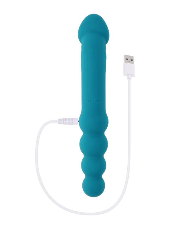 Evolved Flip Flop Dual-Sided Vibrator - Teal - Image 5