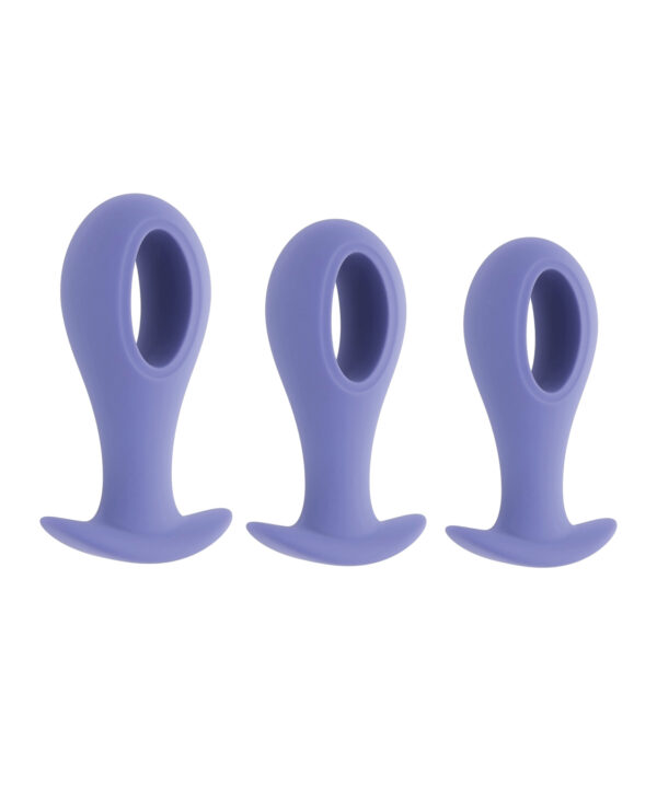 Evolved Hole Punch Anal Plug Set - Purple  Set of 3 - Image 2