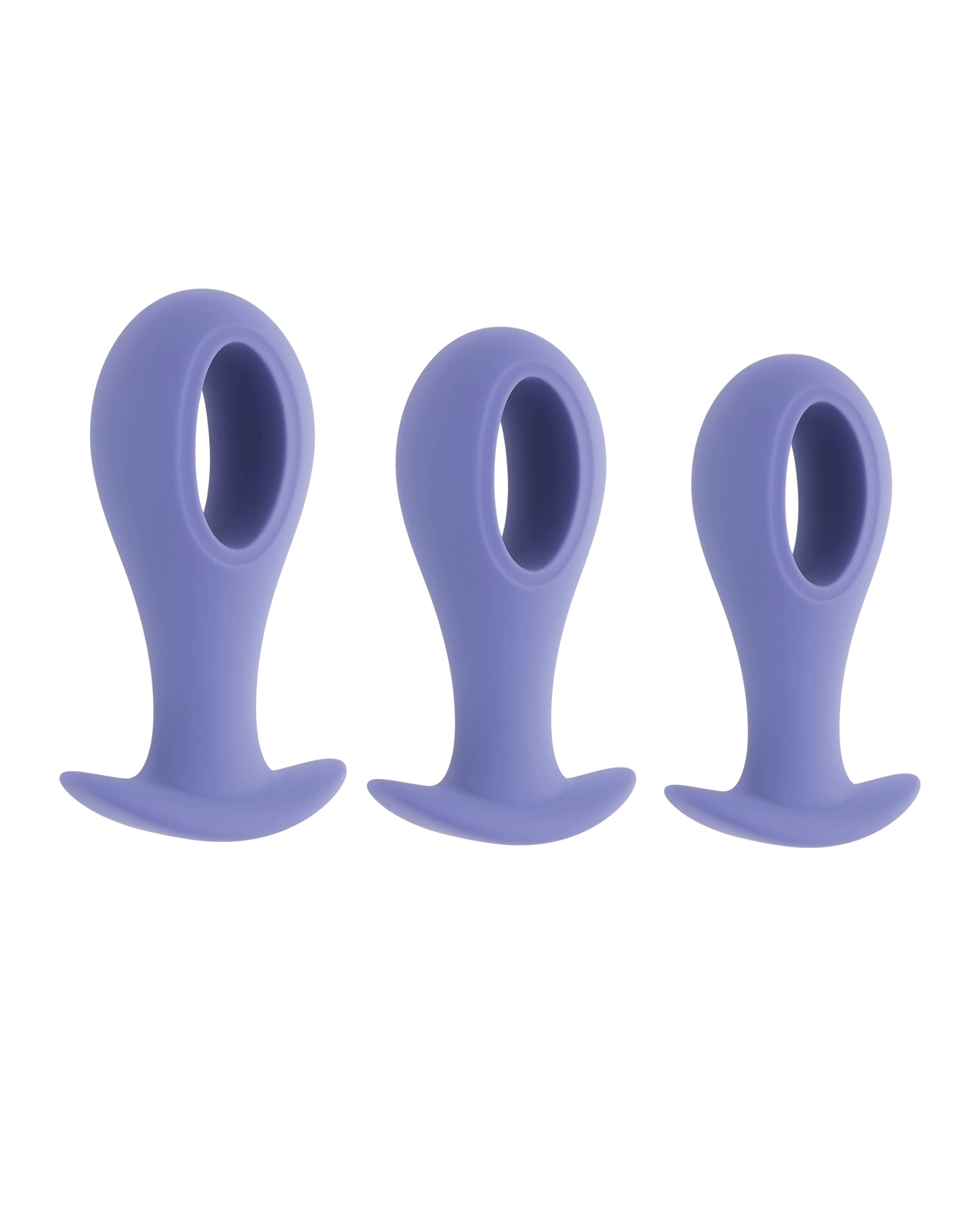 Evolved Hole Punch Anal Plug Set - Purple  Set of 3 - Image 2