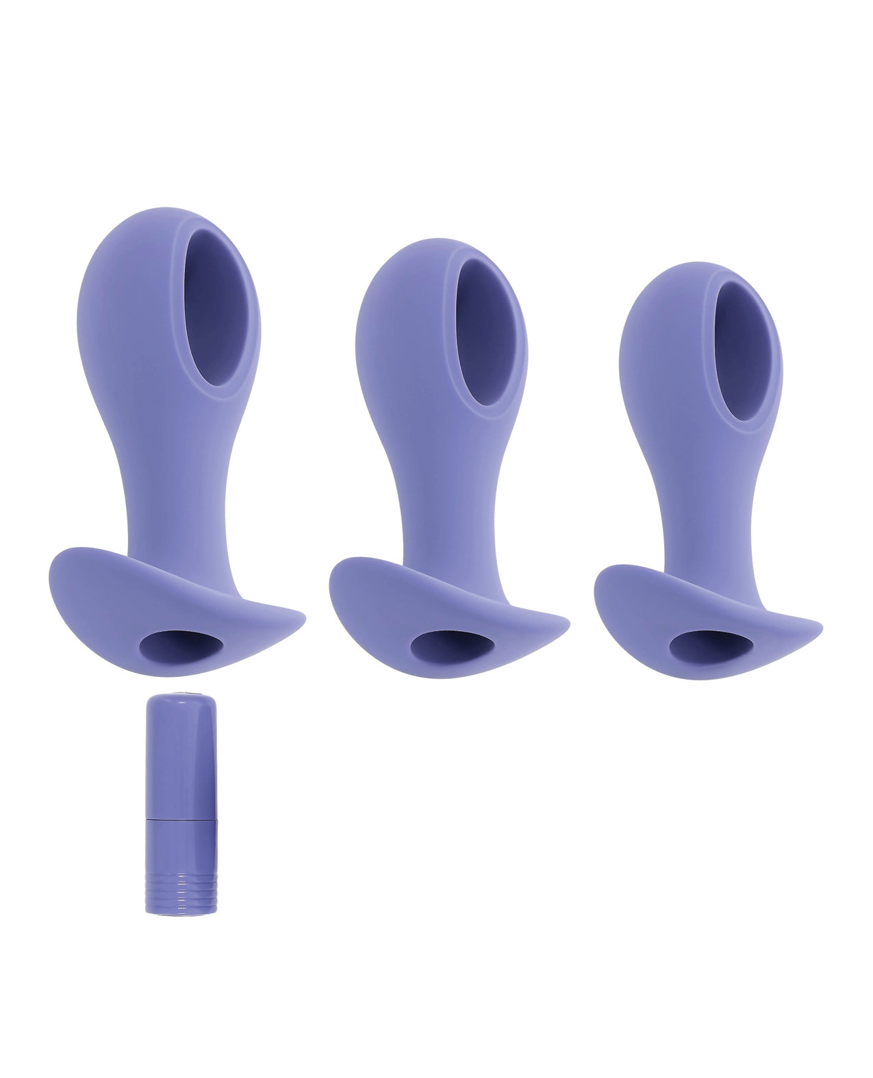Evolved Hole Punch Anal Plug Set - Purple  Set of 3 - Image 3