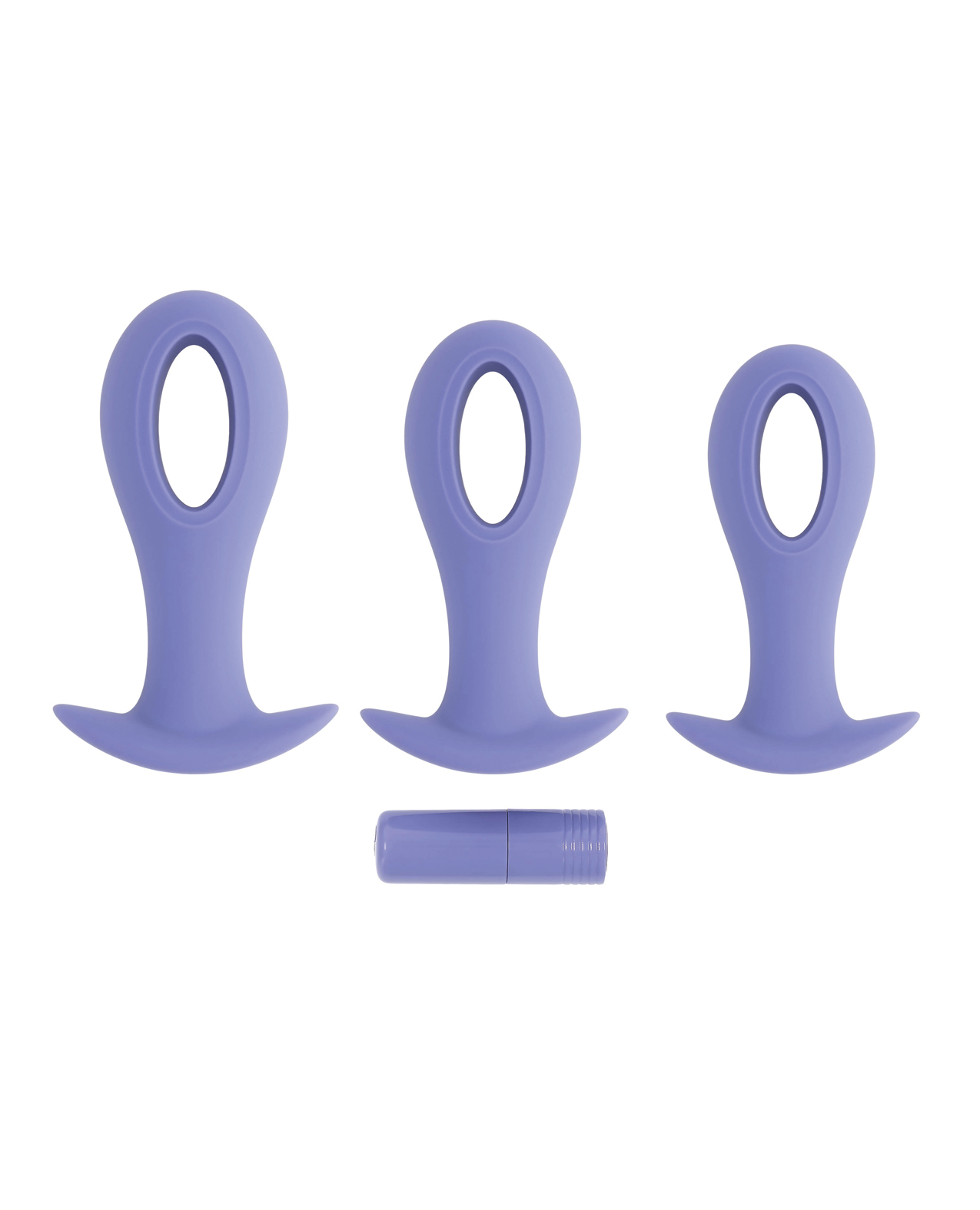 Evolved Hole Punch Anal Plug Set - Purple  Set of 3 - Image 4