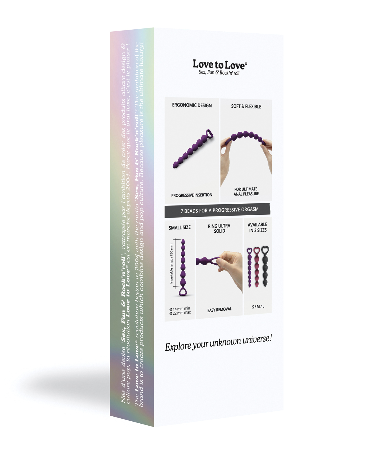 Love to Love Bing Bang Anal Beads - Violet Small - Image 2