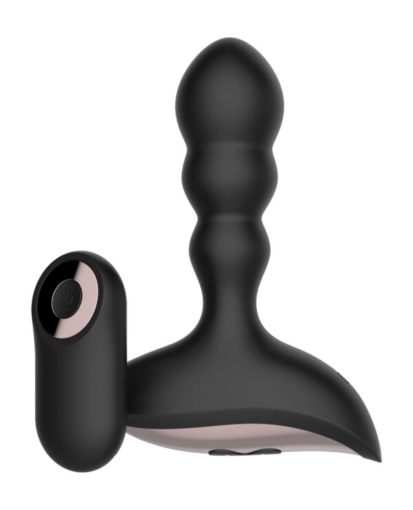 Gender Fluid Shake Anal Vibe w/Remote - Black - Image 4