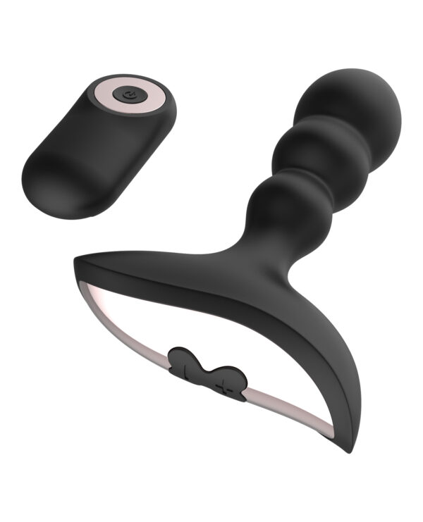 Gender Fluid Shake Anal Vibe w/Remote - Black - Image 5