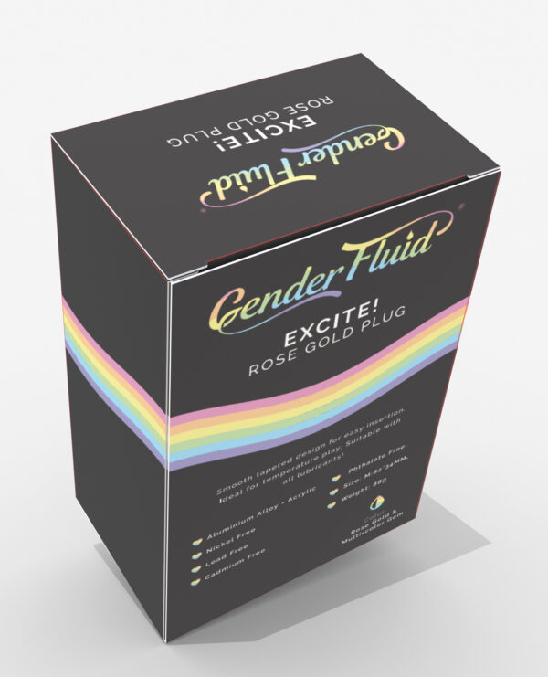 Gender Fluid Excite! Plug - Rose Gold - Image 2