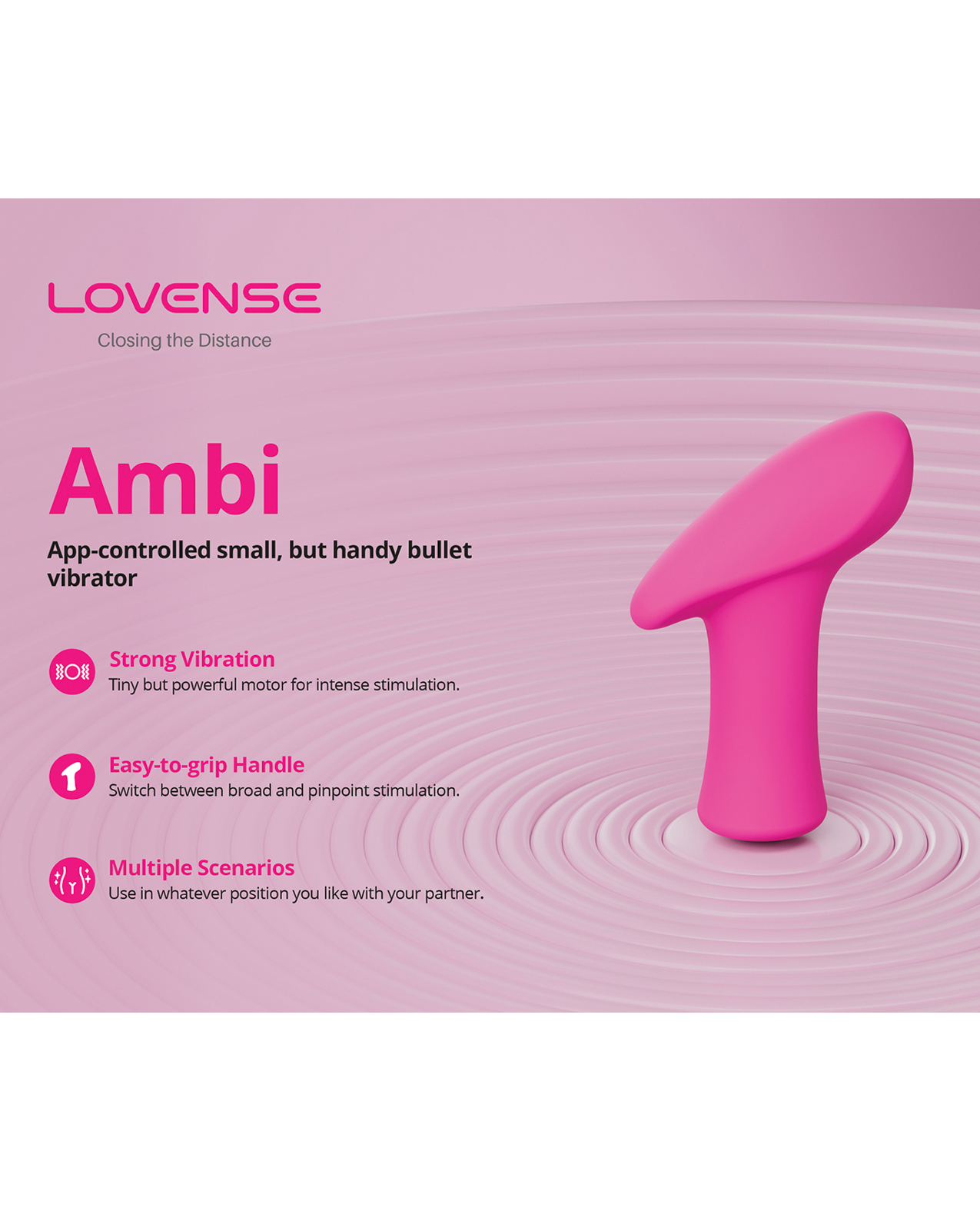 Lovense Ambi Bullet - Pink - Image 3