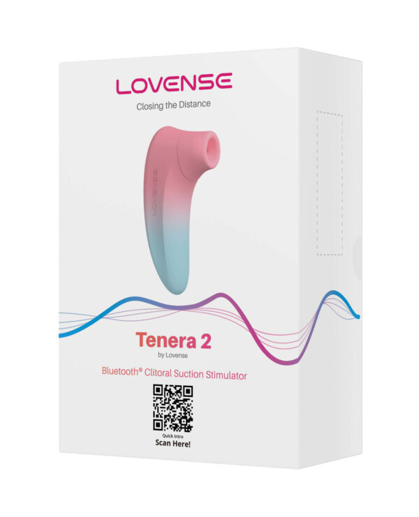 Lovense Tenera 2 Bluetooth Clitoral Suction Stimulator - Pink/Blue - Image 2