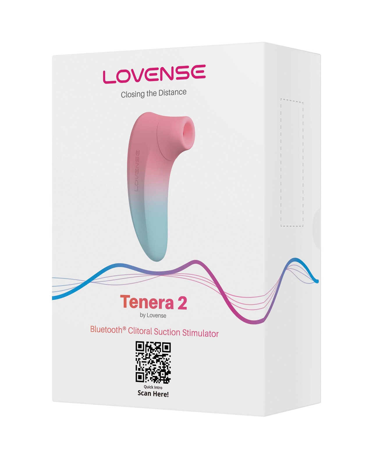 Lovense Tenera 2 Bluetooth Clitoral Suction Stimulator - Pink/Blue - Image 2