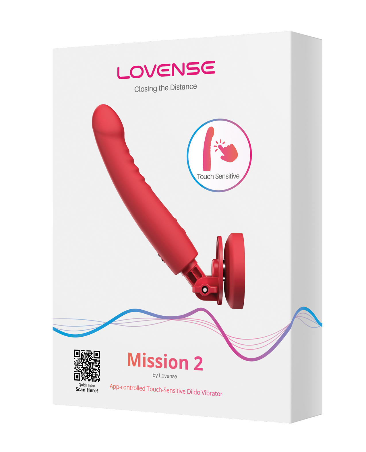 Lovense Mission 2 Touch-Sensitive Tech - Red - Image 4