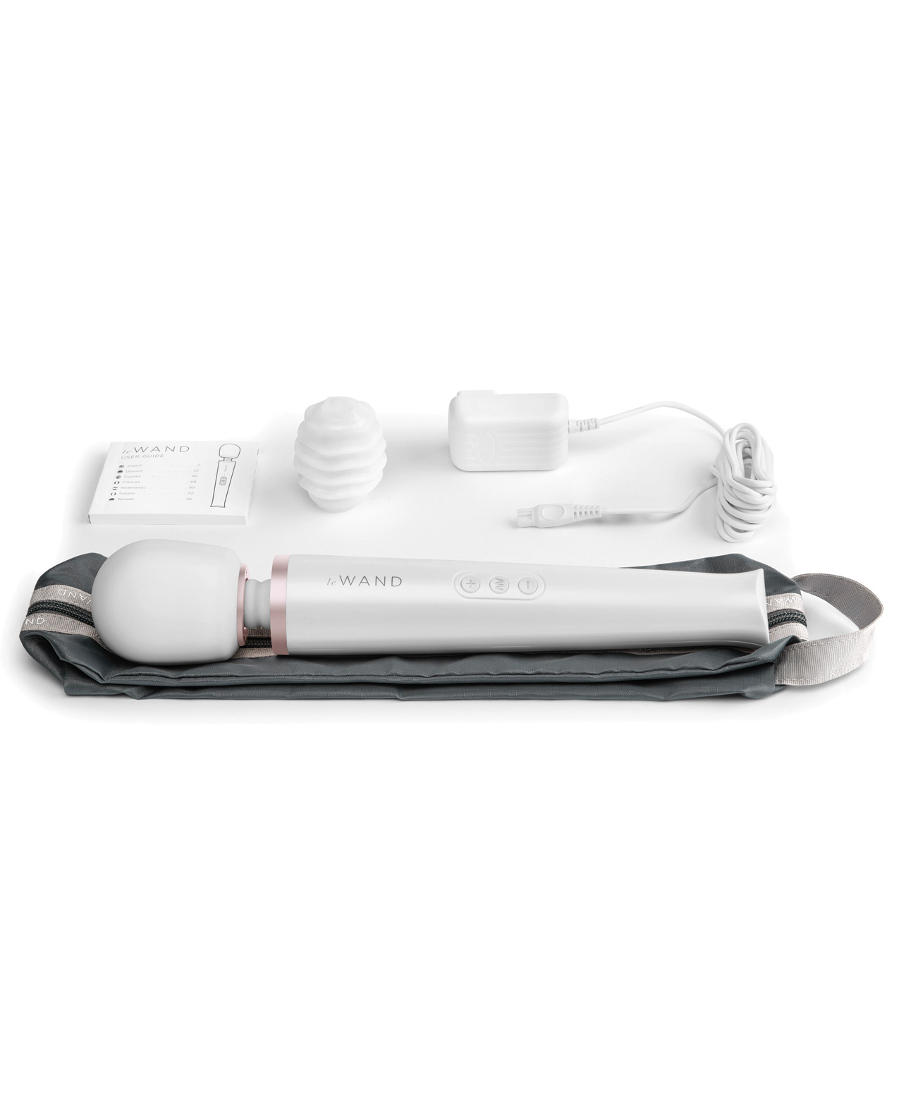 Le Wand Rechargeable Massager - Pearl White - Image 3
