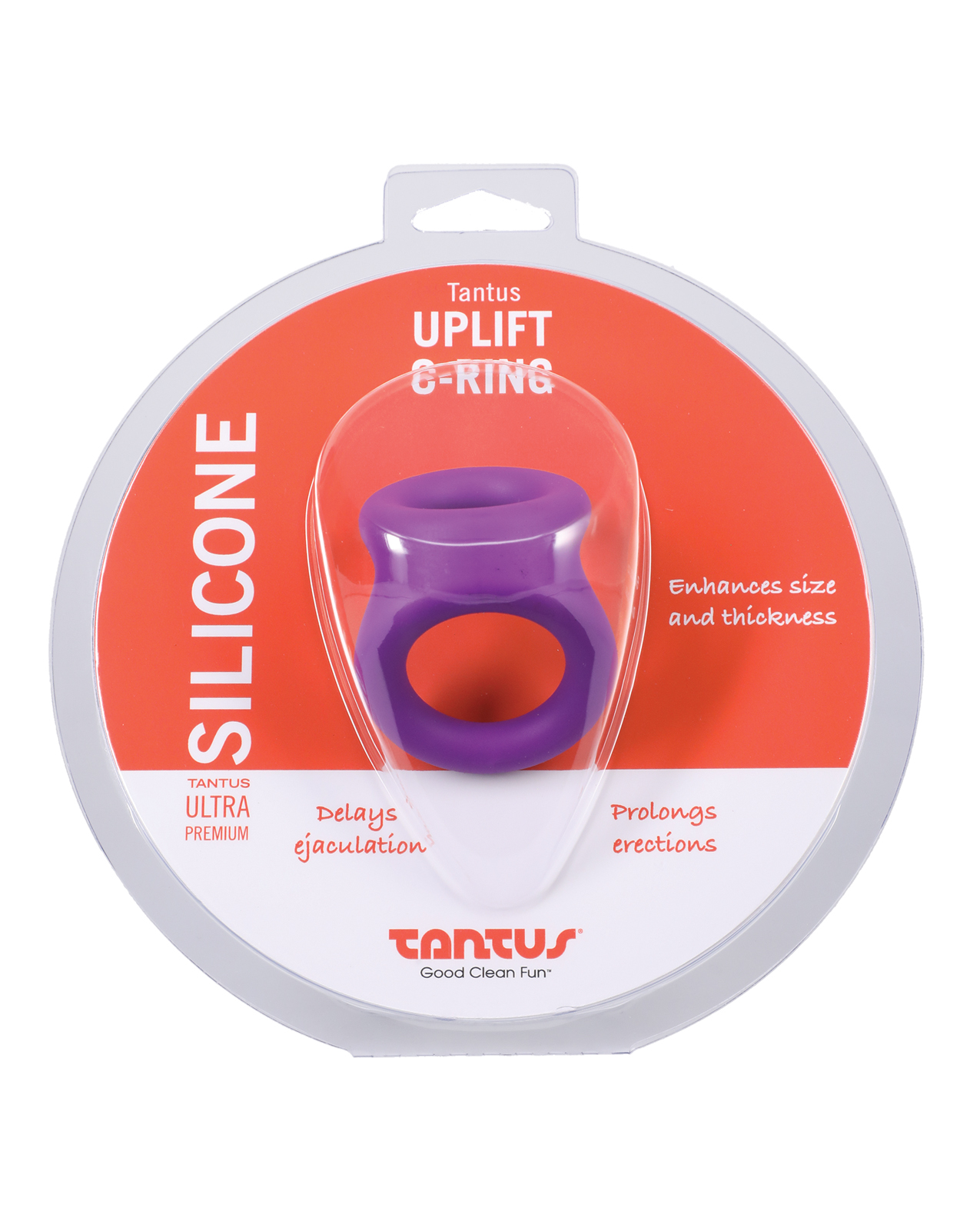 Tantus Uplift Silicone C Ring - Lilac - Image 5