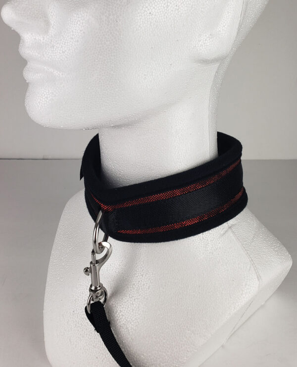 Spartacus Collar & Leash - Neoprene Red - Image 4