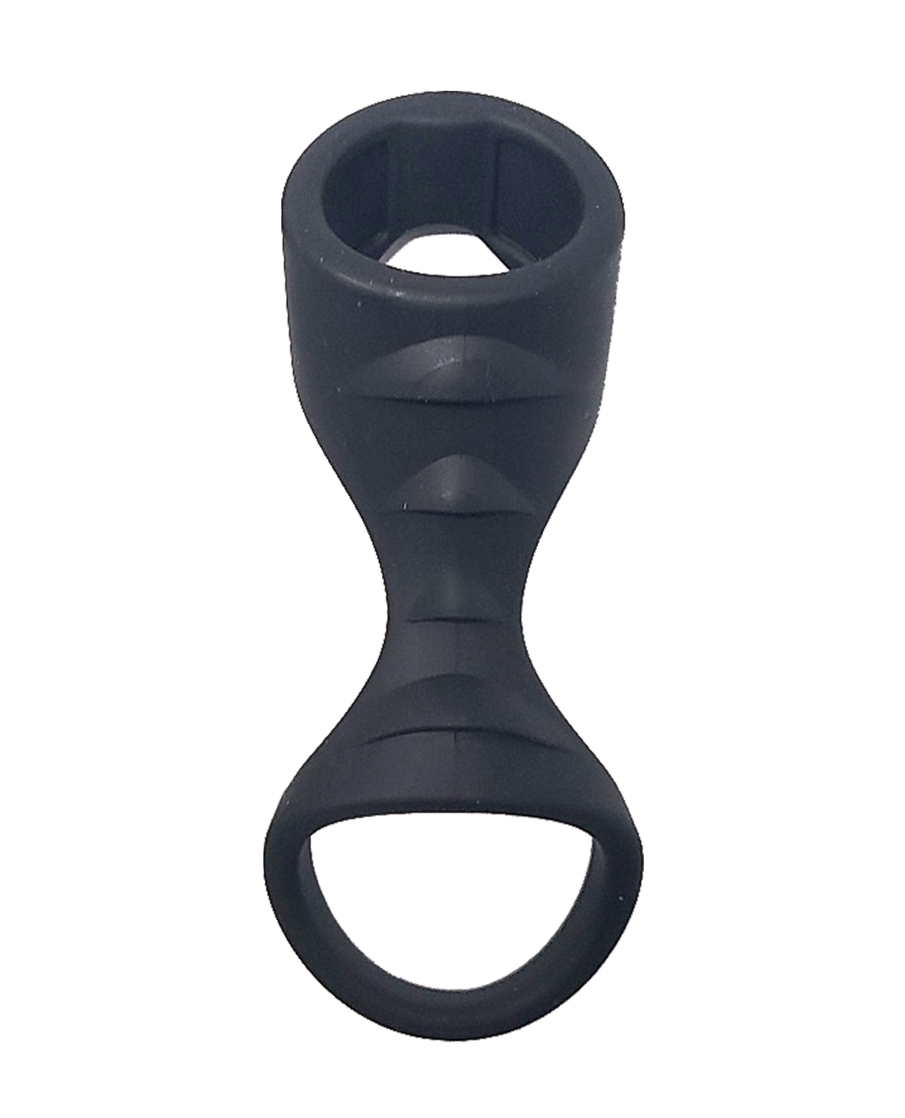 Spartacus Liquid Silicone Cock and Ball Sheath - Black - Image 2