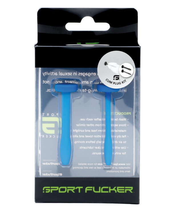 Sport Fucker Cum Plug Kit - Blue - Image 2