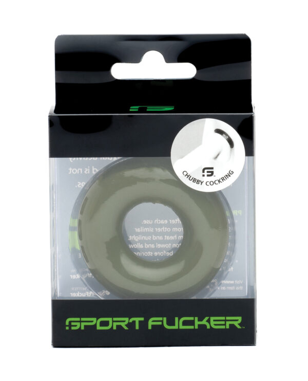 Sport Fucker Chubby Cockring - Army Green - Image 2