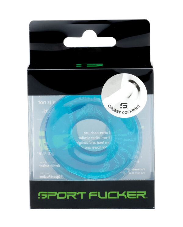 Sport Fucker Chubby Cockring - Ice Blue - Image 2