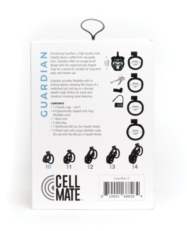 Sport Fucker Cellmate Guardian Chastity Cage - Size 0 Black - Image 4