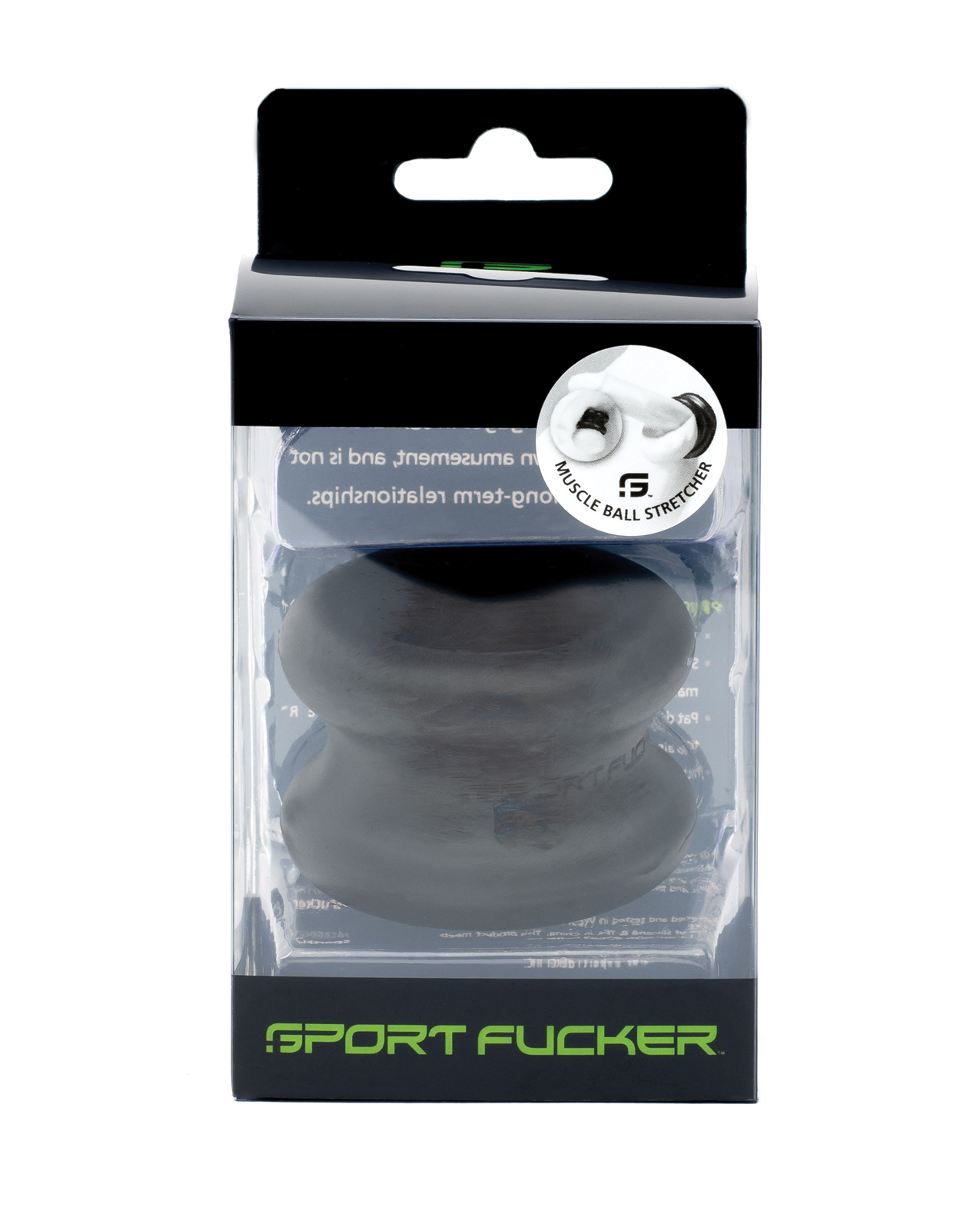 Sport Fucker Silicone Muscle Ball Stretcher - Black - Image 2
