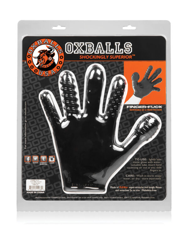 Oxballs Finger Fuck Glove - Black - Image 4