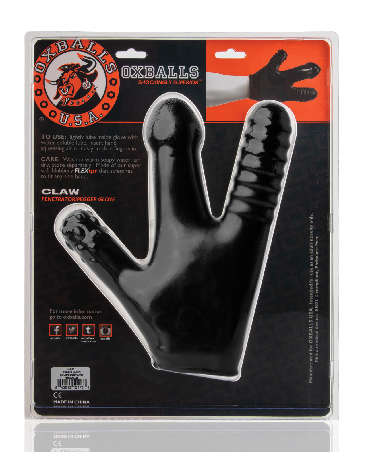 Oxballs Claw Glove - Black - Image 4