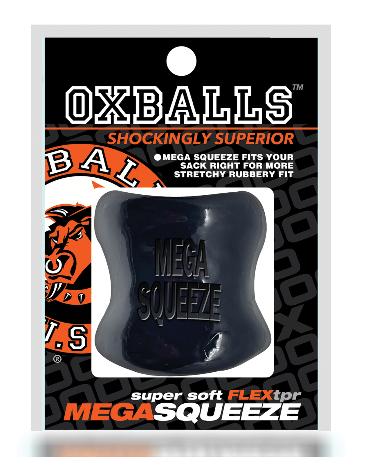 Oxballs Mega Squeeze Ergofit Ballstretcher - Black - Image 3