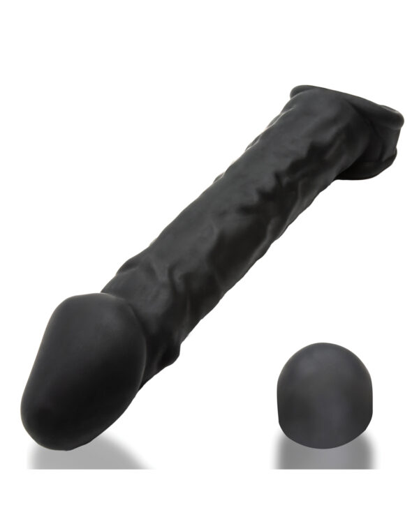 Oxballs Muscle Ripped Inner Ribbed Velvet-Smooth Cocksheath - Special Edition Black - Image 3