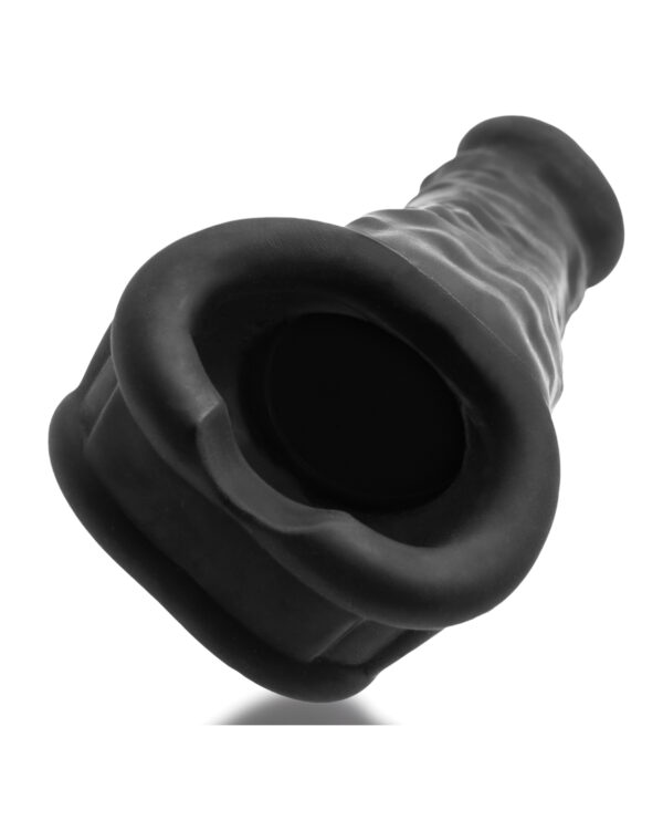 Oxballs Muscle Ripped Inner Ribbed Velvet-Smooth Cocksheath - Special Edition Black - Image 4