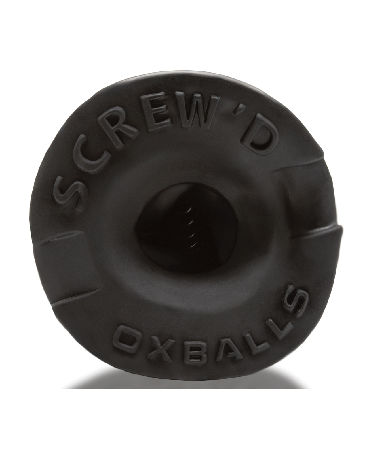 Oxballs Screwdhole Screw'd-in Open Tip Masturbator - Black - Image 5