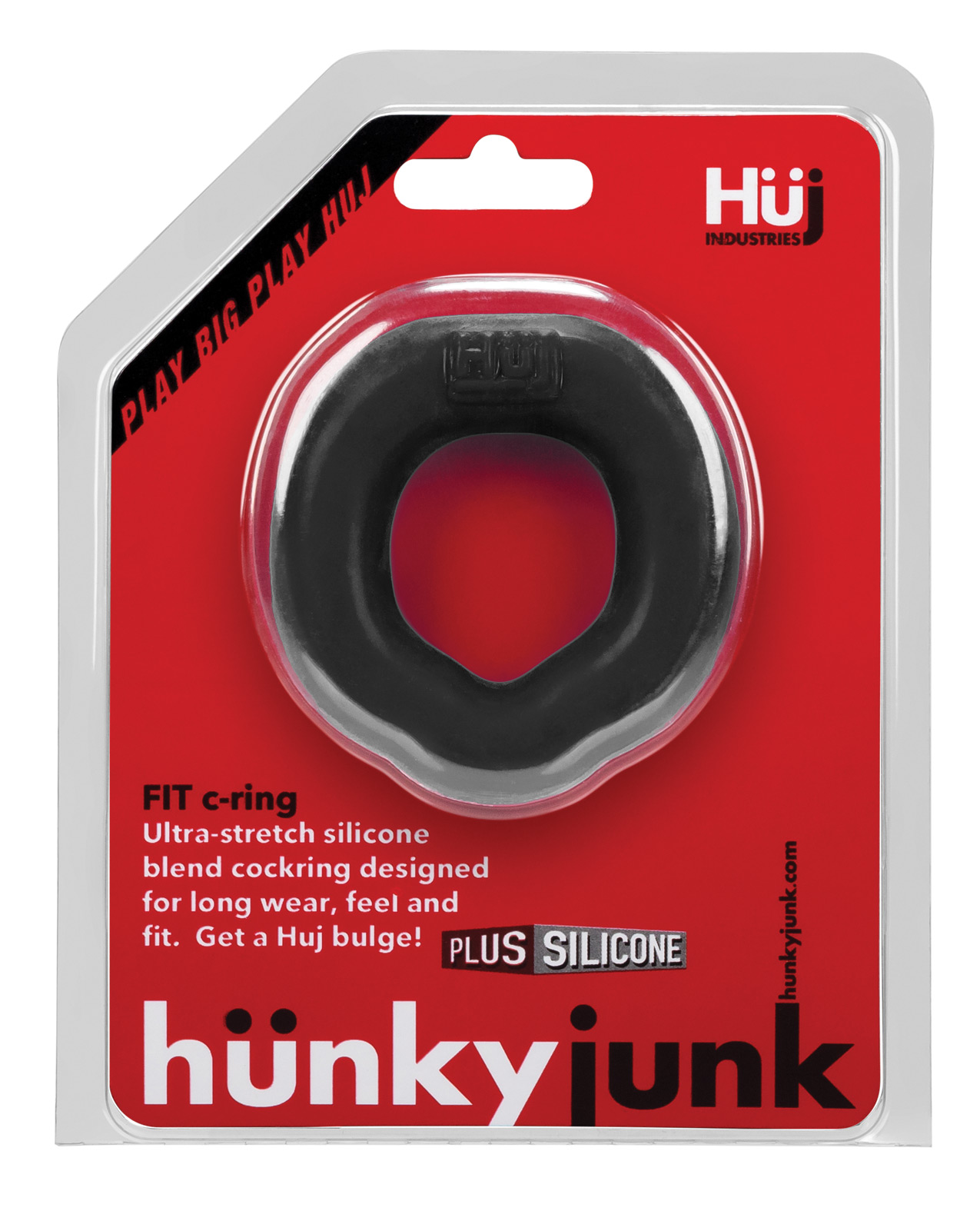 Hunky Junk Fit Ergo C-Ring - Tar - Image 4