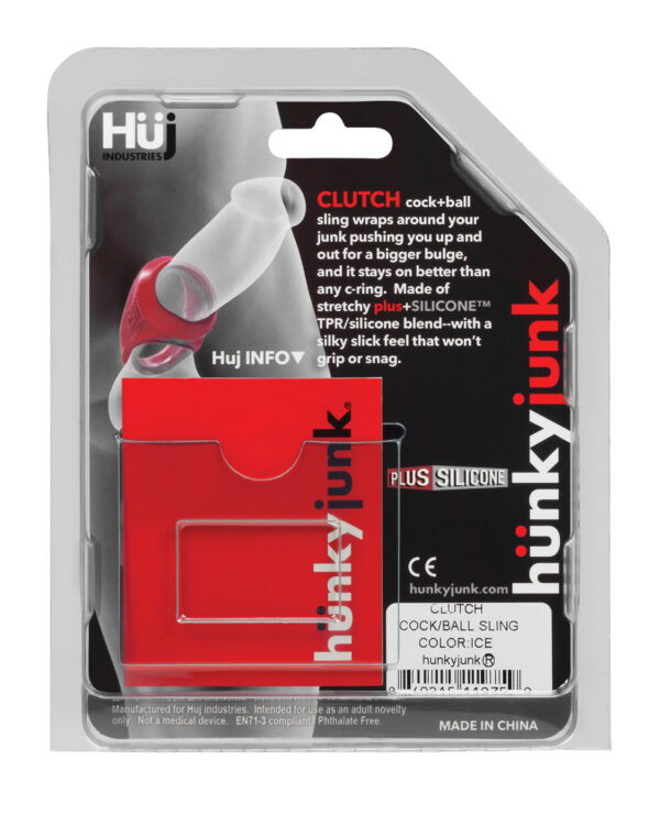 Hunky Junk Clutch Cock & Ball Sling - Ice - Image 4