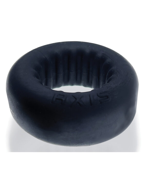 Oxballs Axis Rib Griphold Cockring - Black Ice - Image 3