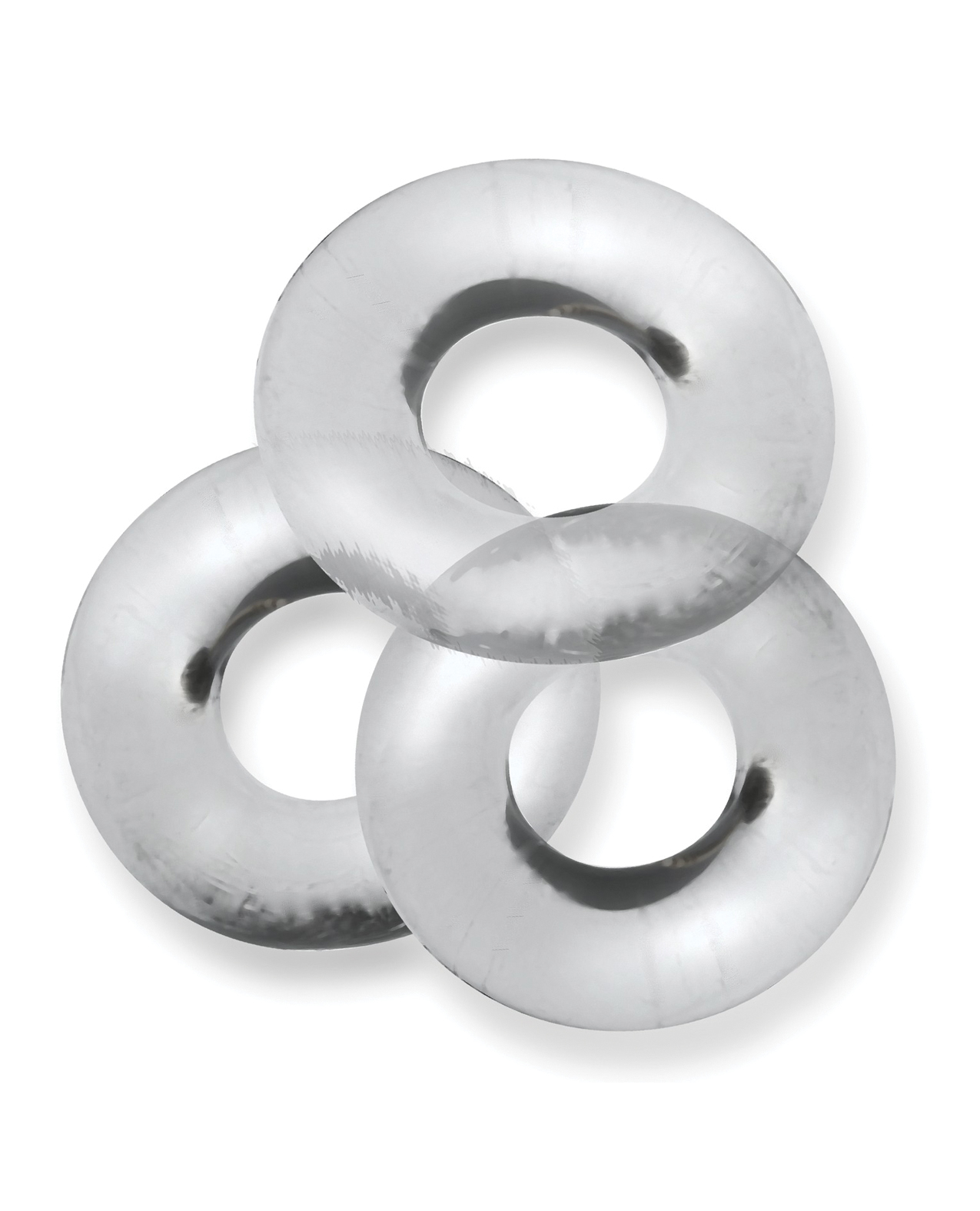 Oxballs Fat Willy 3 Pack Jumbo Cock Rings - Clear - Image 3