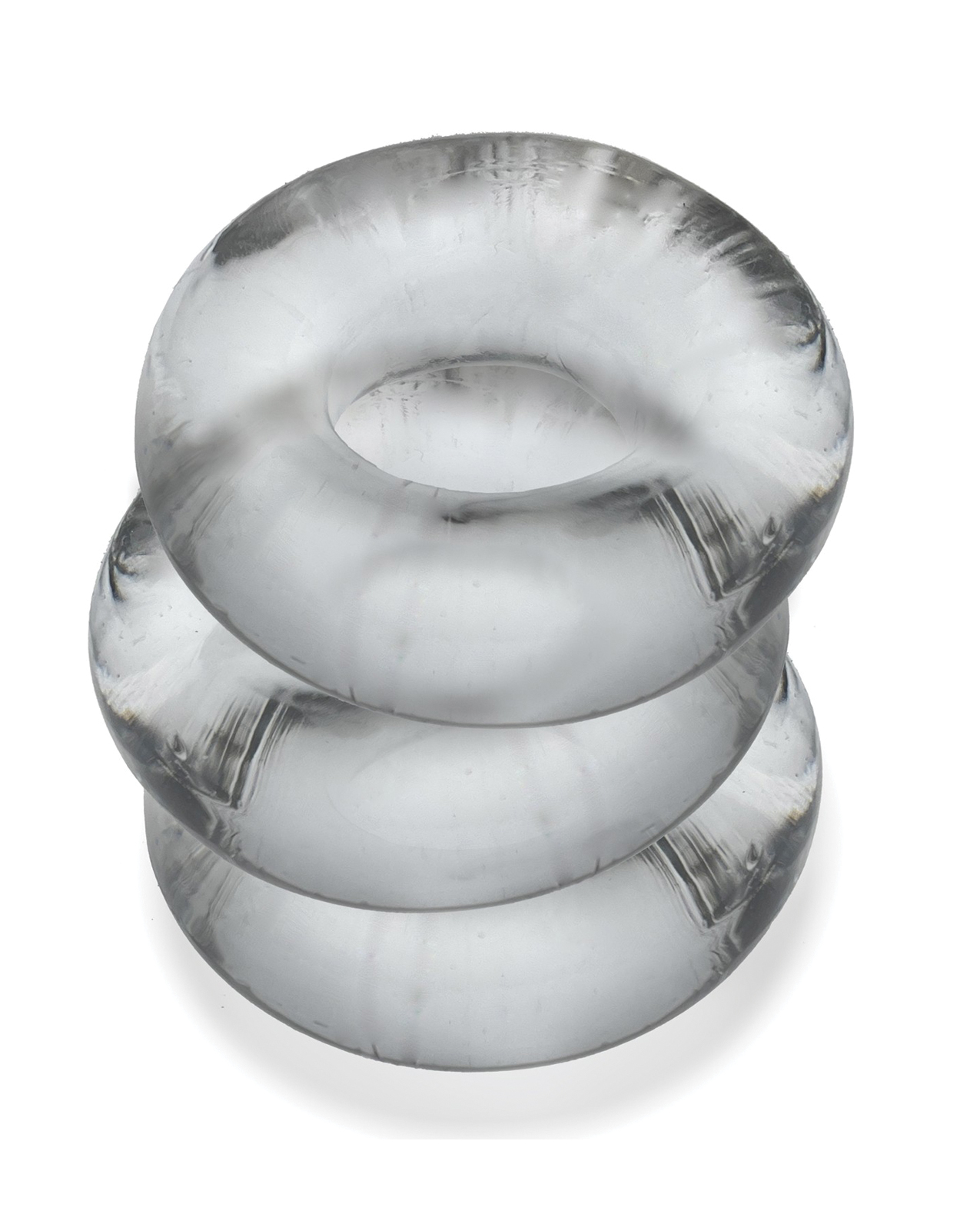Oxballs Fat Willy 3 Pack Jumbo Cock Rings - Clear - Image 4
