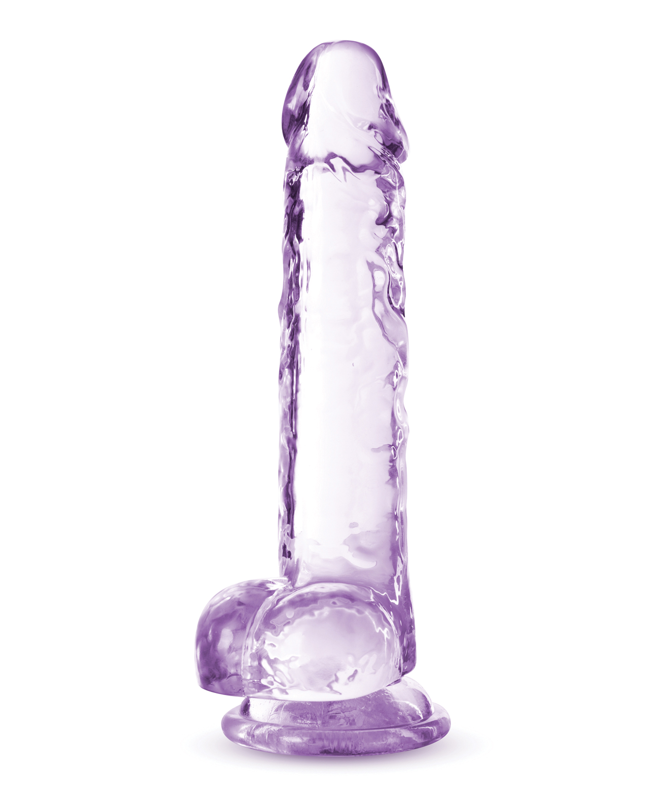 Blush Naturally Yours 7" Crystalline Dildo - Amethyst - Image 2