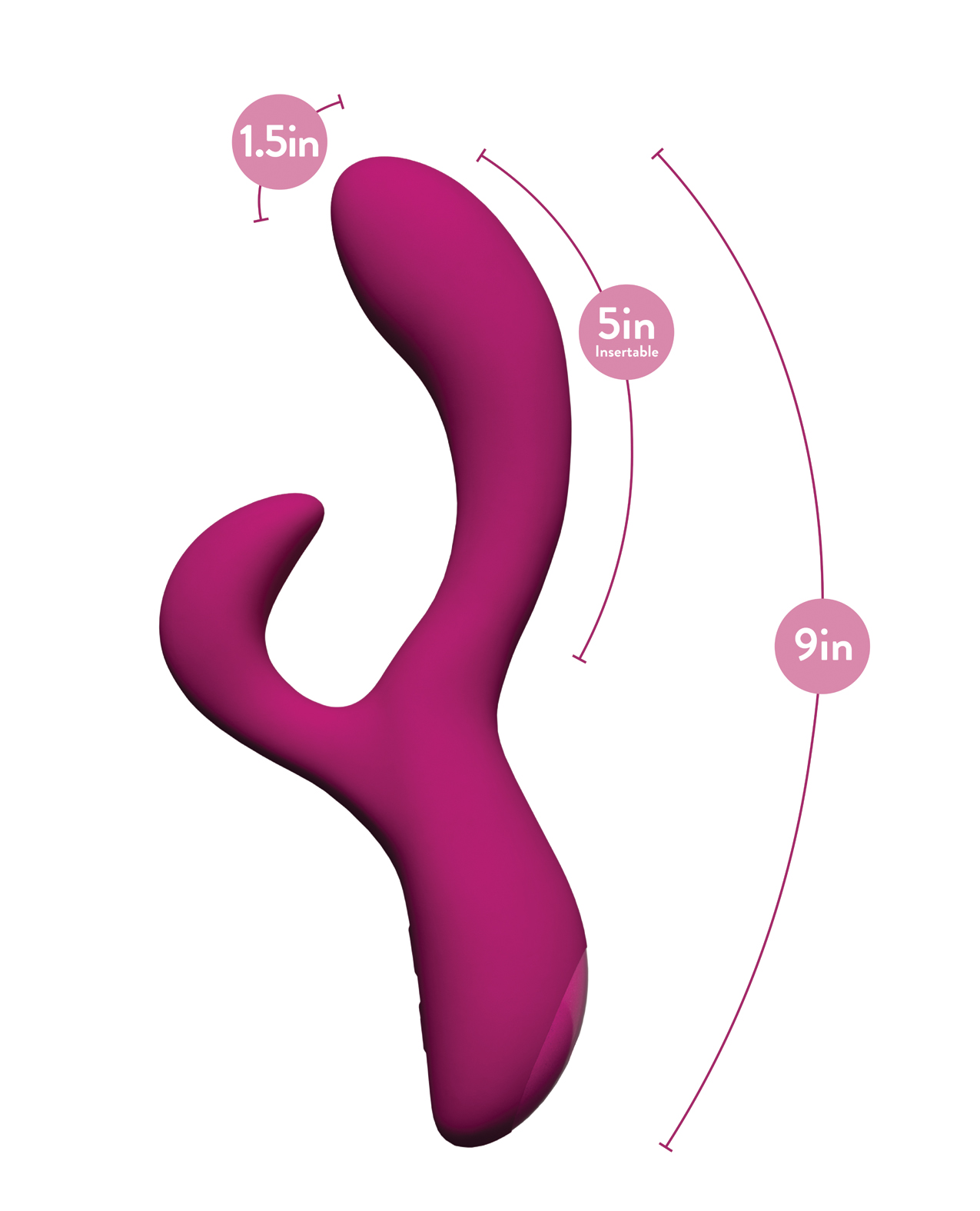 Blush Quinn Rabbit Vibrator - Burgundy - Image 4