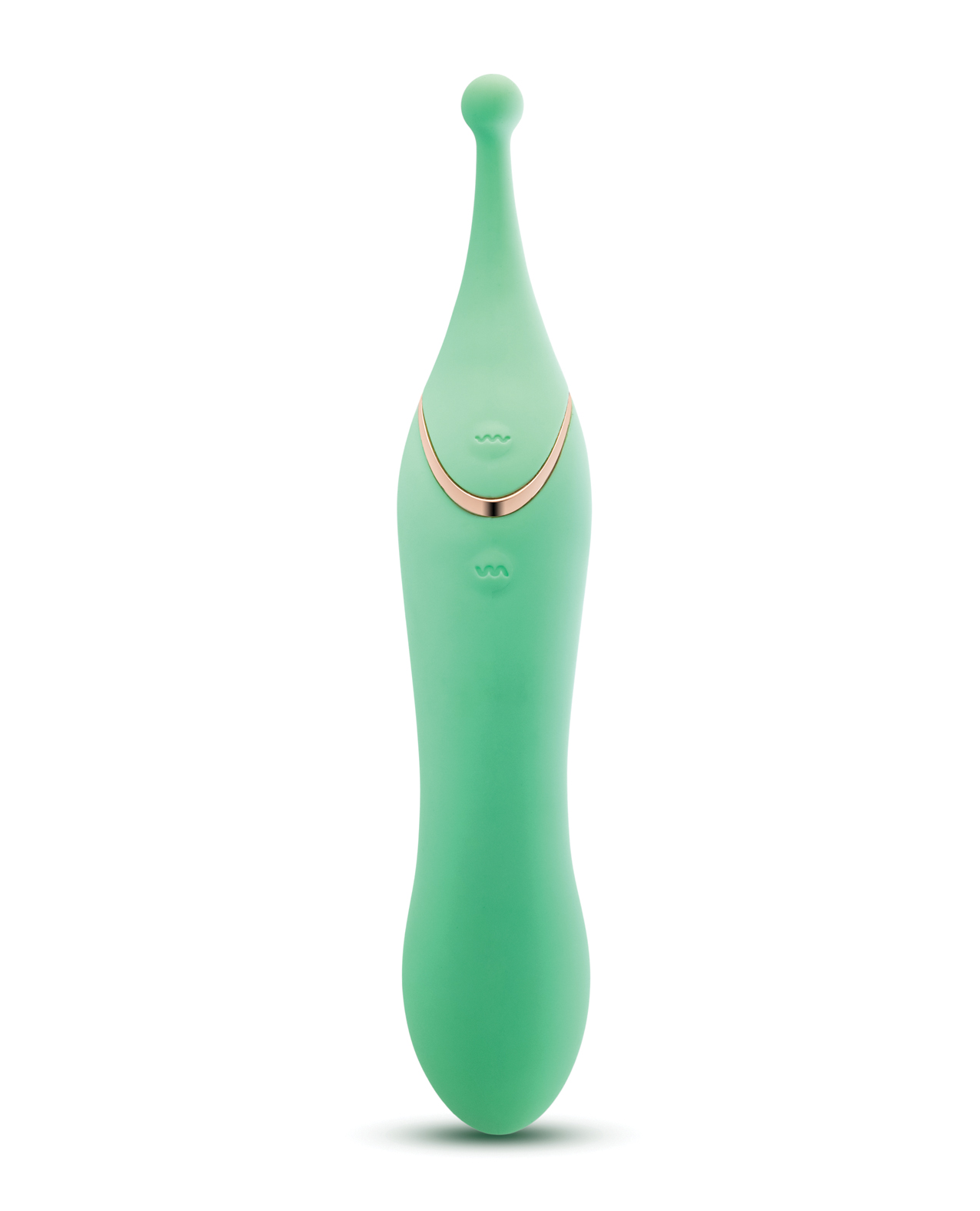 Blush Stella 7 Inch Dual-Ended Clitoral G-Spot Vibrating Wand With Precision Stimulation - Green - Image 3