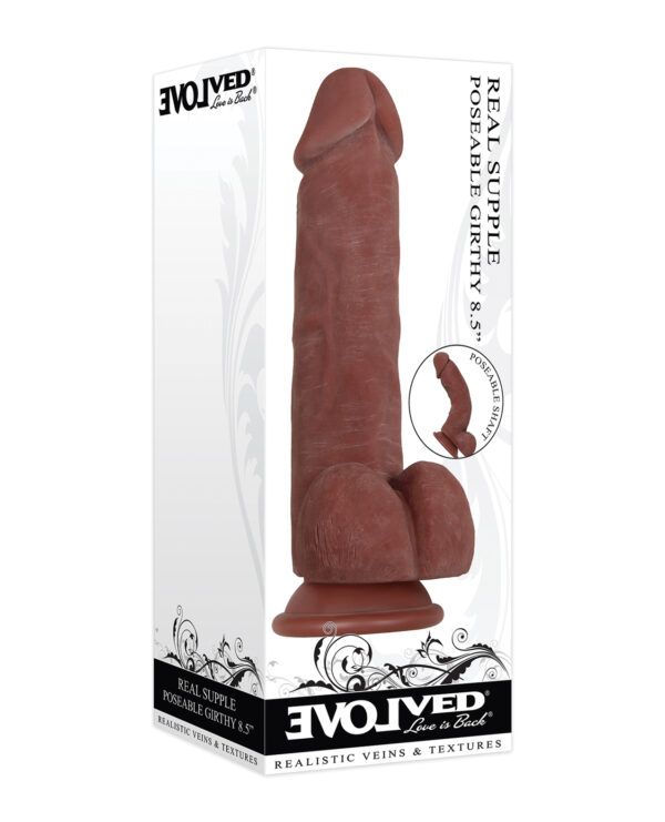 Evolved Real Supple Poseable Girthy Dark 8.5in