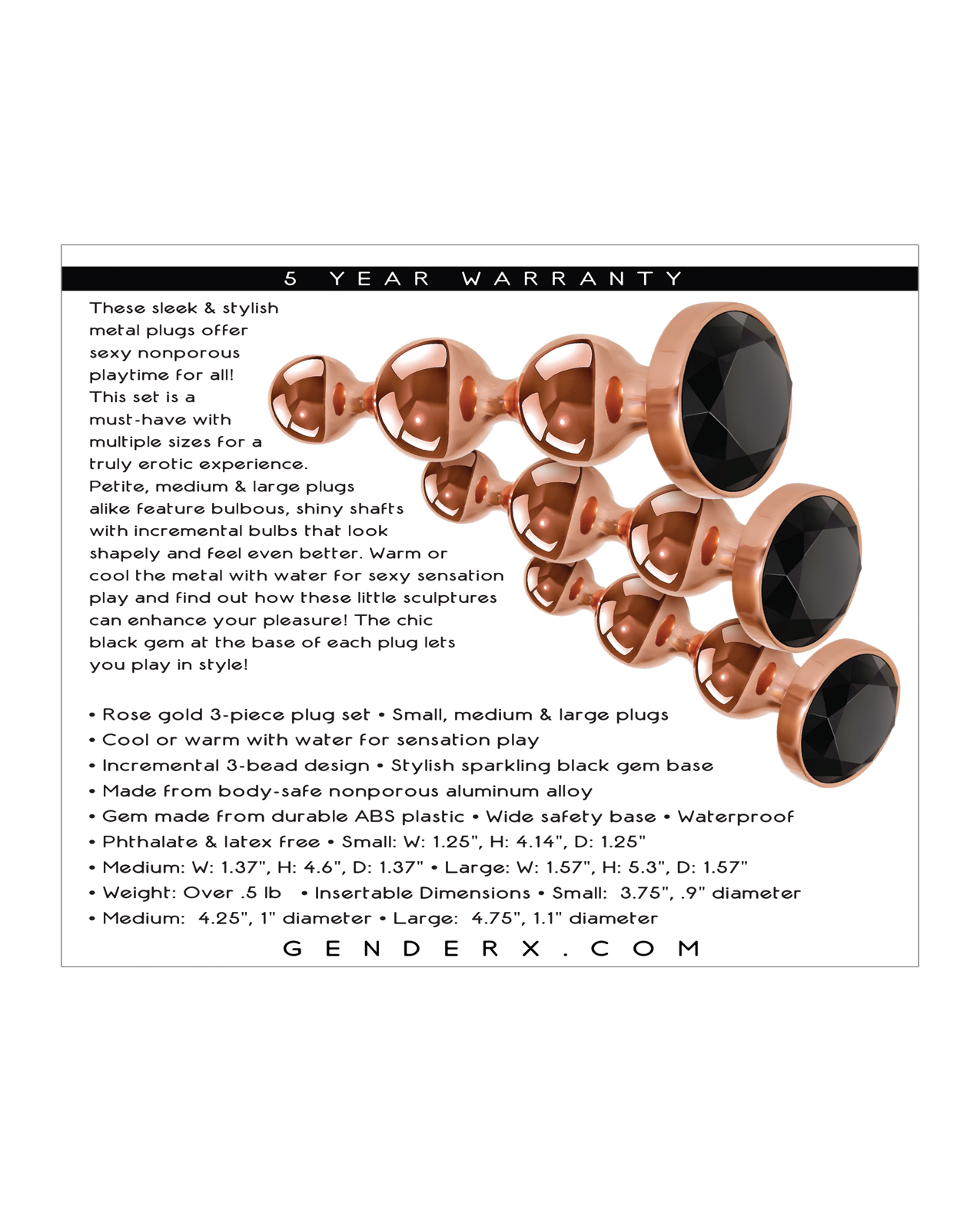 Gender X Gold Digger Set - Rose Gold/Black - Image 2