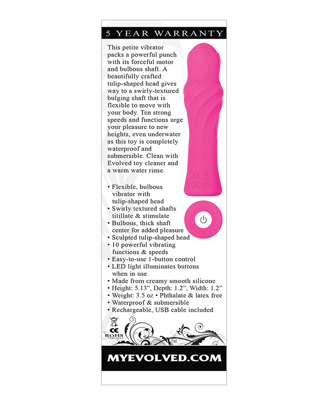 Evolved Twist & Shout Rechargeable Bullet - Pink - Image 2