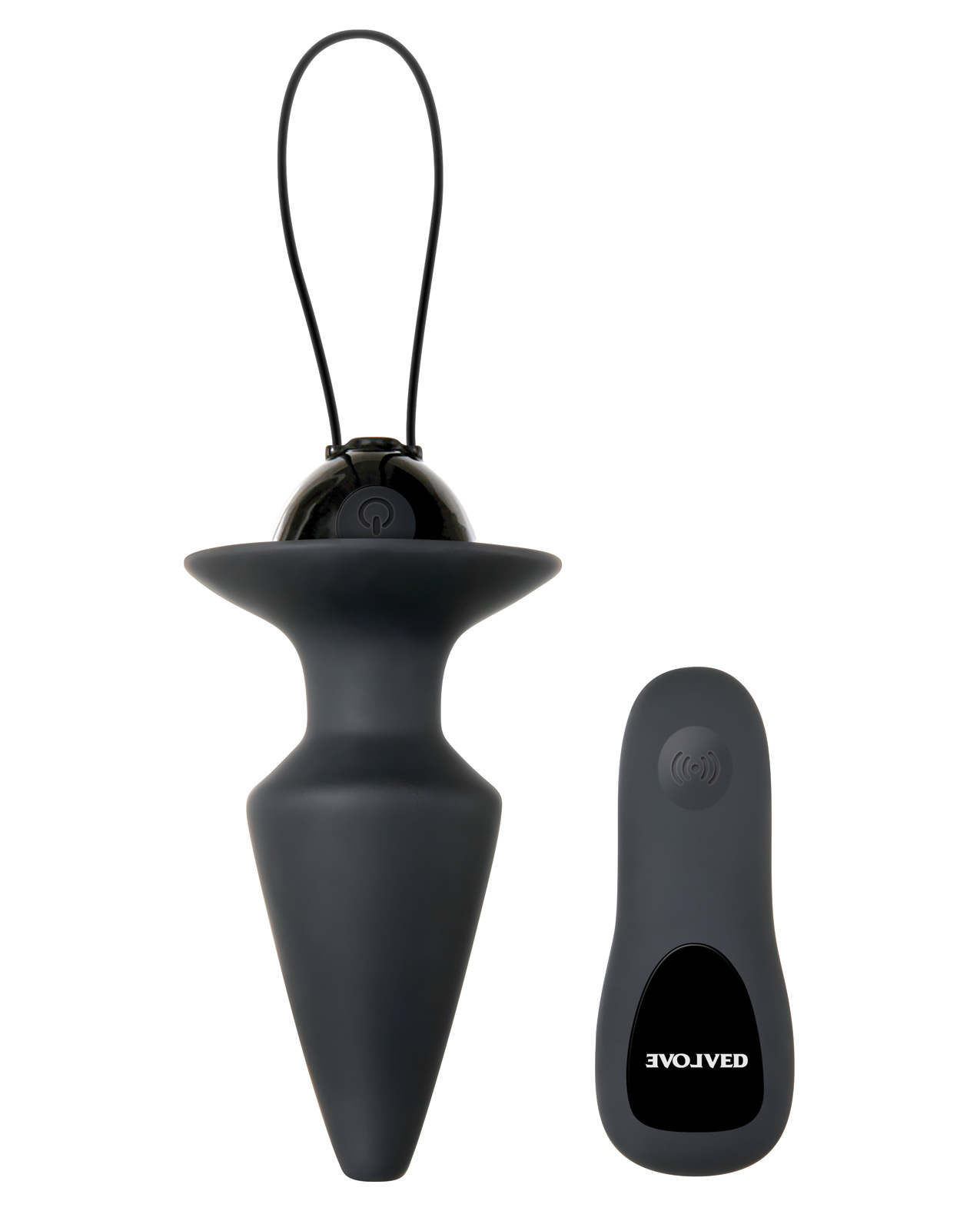 Evolved Plug & Play Remote Anal Plug - Black - Image 3