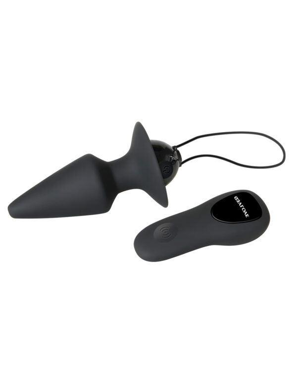 Evolved Plug & Play Remote Anal Plug - Black - Image 4