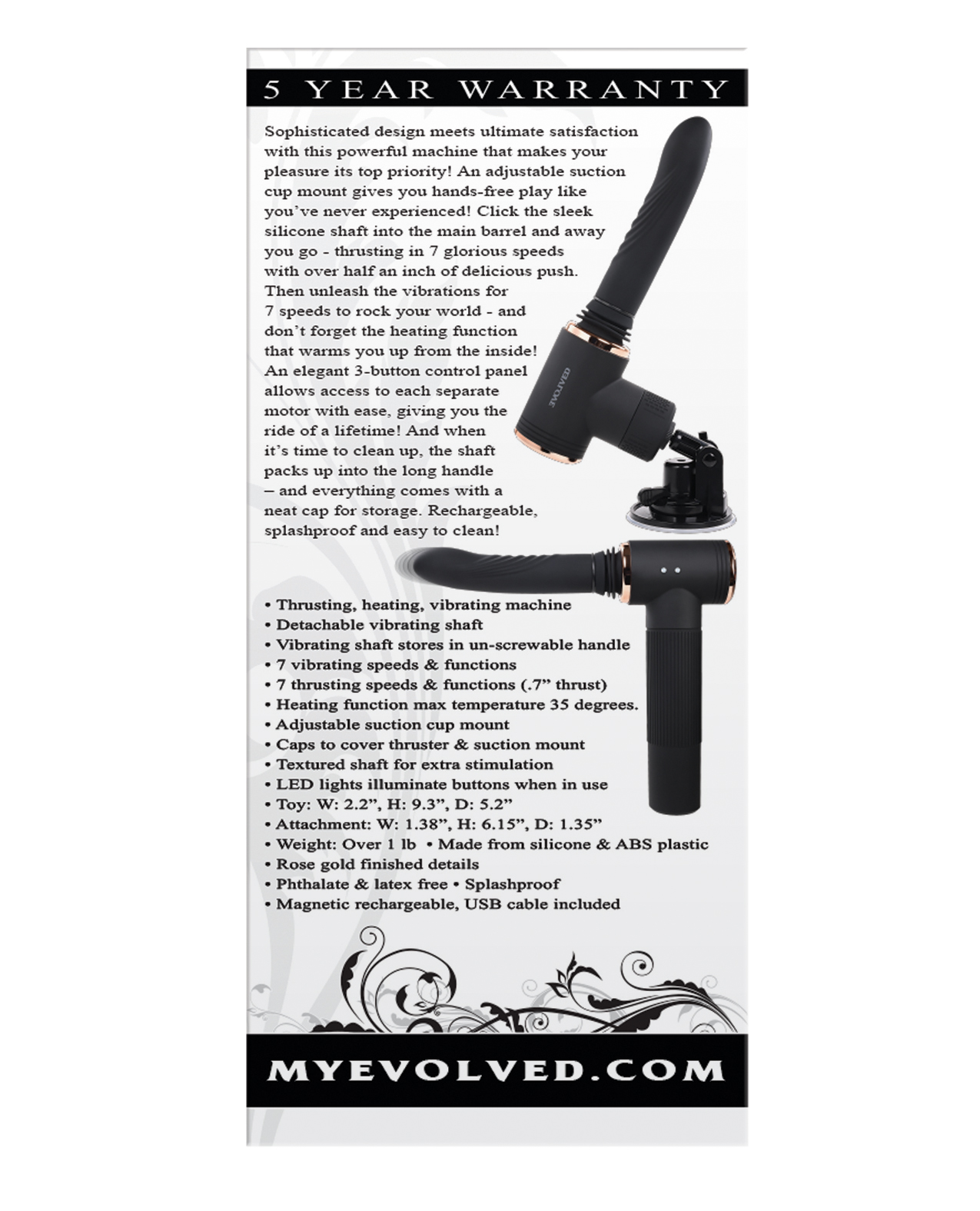 Evolved Too Hot to Handle Thrusting Machine - Black - Image 2