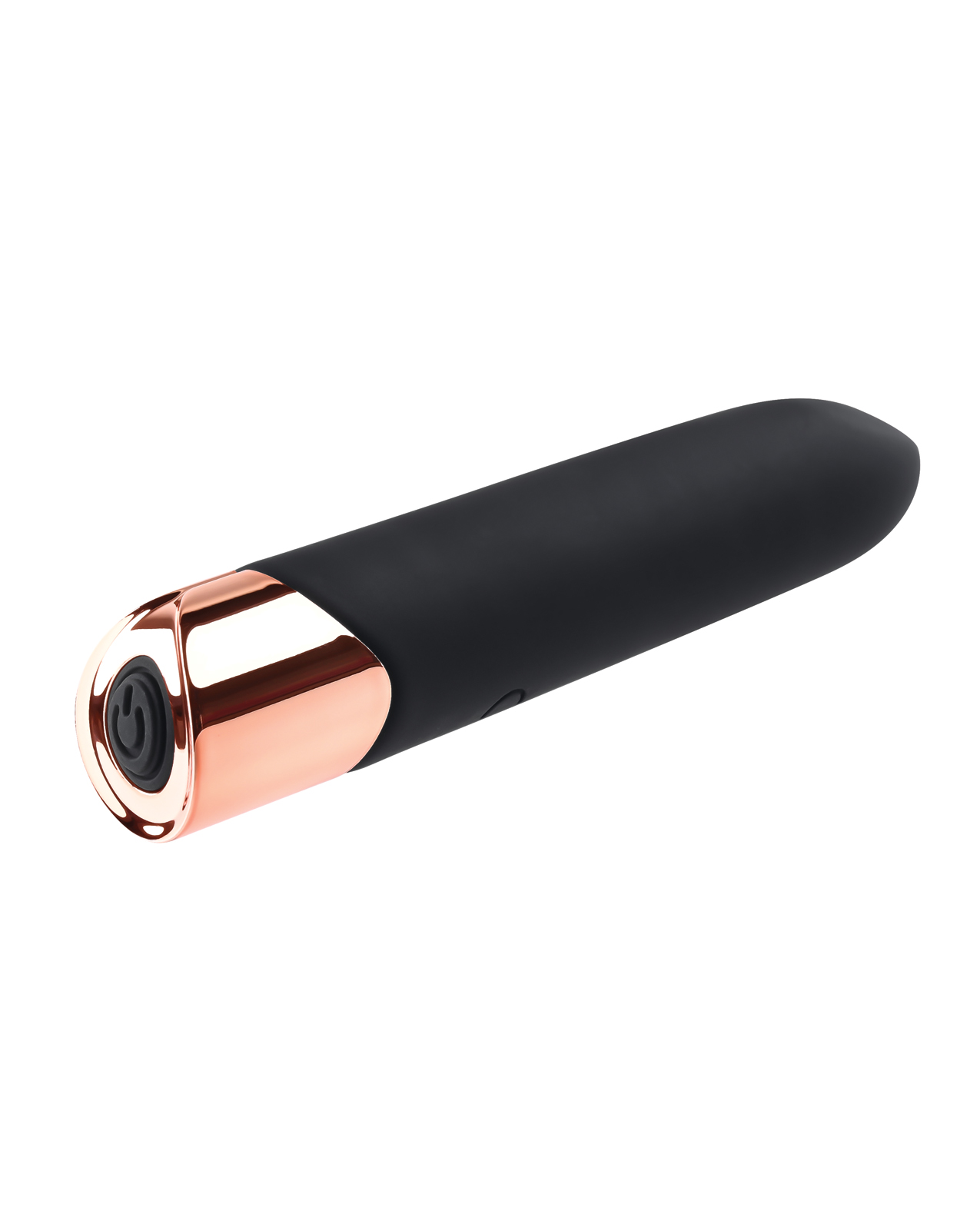 Gender X The Gold Standard Rechargeable Silicone Bullet - Black/Rose Gold - Image 5