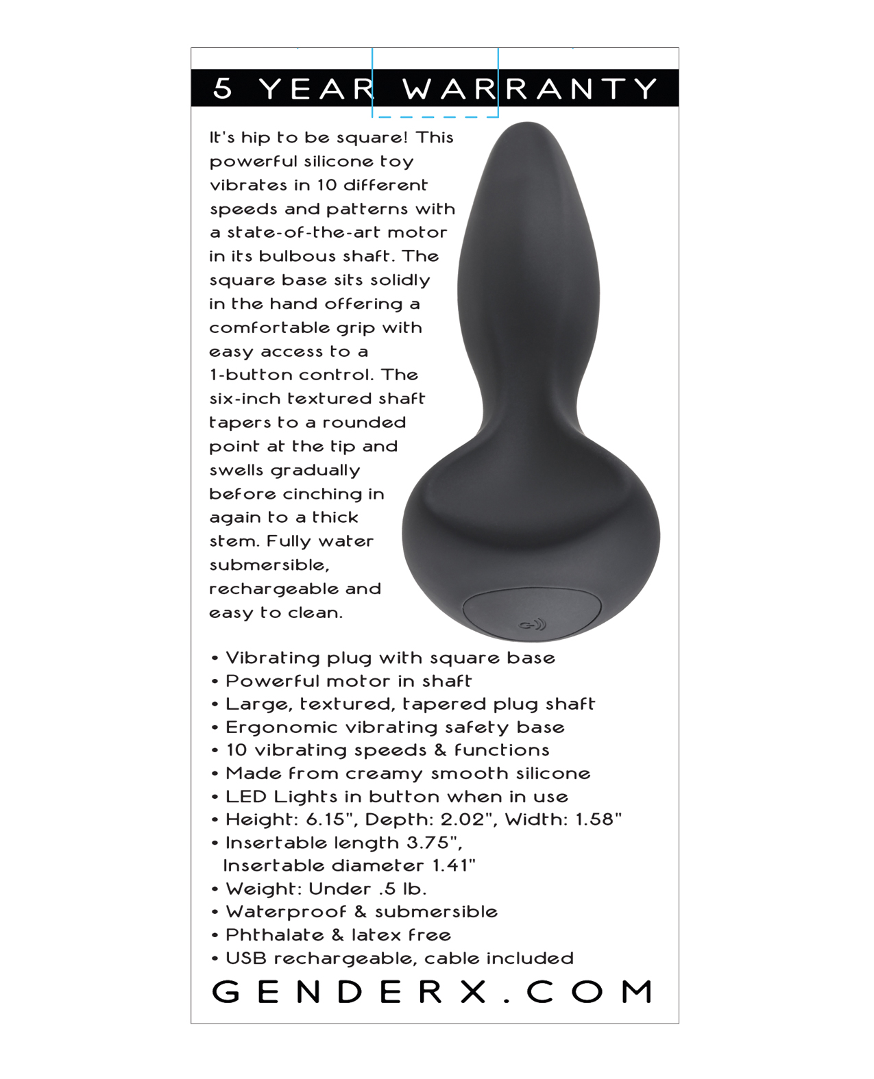 Gender X  Hip To Be Square - Black - Image 2