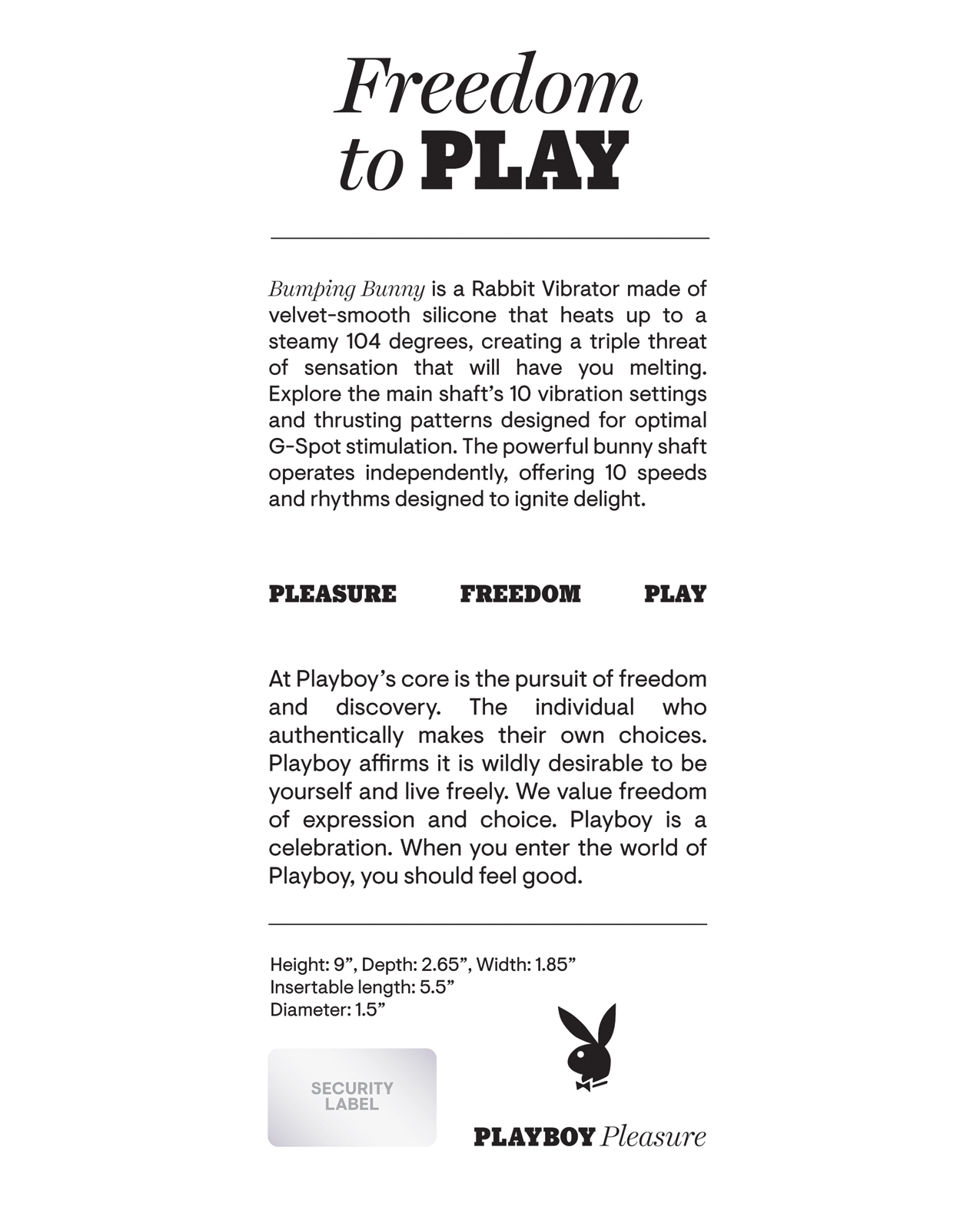 Playboy Pleasure Bumping Bunny Rabbit Vibrator - Opal - Image 2